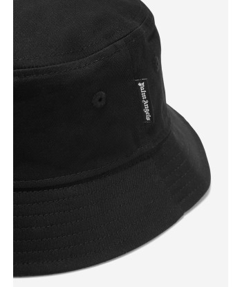 Palm Angels Boys Logo Bucket Hat in Black les ctes