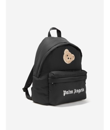 Palm Angels Kids Logo Bear Backpack in Black Par le système avancé 