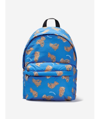 Palm Angels Kids AOP PA Bears Backpack in Blue Voir les baskets