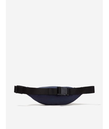 Palm Angels Kids Curved Logo Belt Bag in Navy soldes