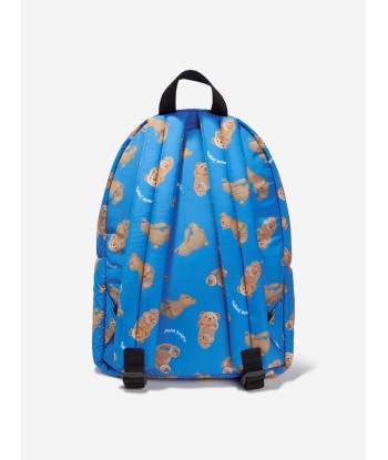 Palm Angels Kids AOP PA Bears Backpack in Blue Voir les baskets