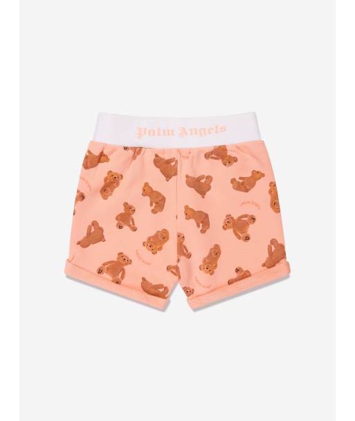 Palm Angels Baby AOP PA Bears Sweat Shorts in Peach l'évolution des habitudes 