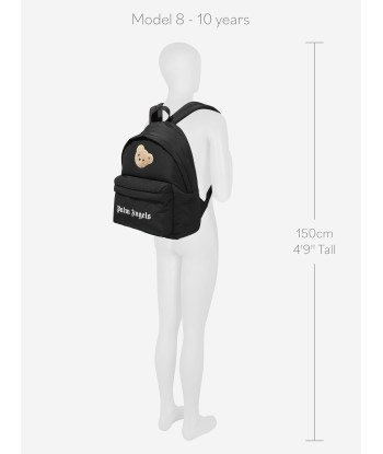 Palm Angels Kids Logo Bear Backpack in Black Par le système avancé 