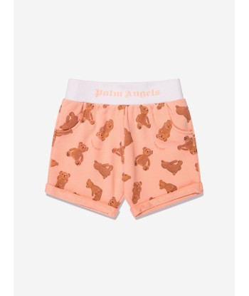 Palm Angels Baby AOP PA Bears Sweat Shorts in Peach l'évolution des habitudes 