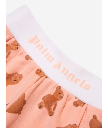 Palm Angels Baby AOP PA Bears Sweat Shorts in Peach l'évolution des habitudes 