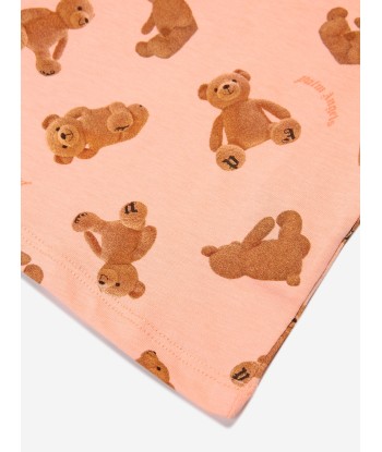 Palm Angels Baby AOP PA Bears T-Shirt in Peach Economisez 