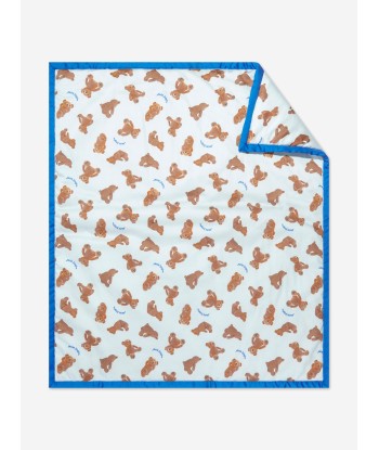 Palm Angels Baby Boys AOP PA Bears Blanket in Blue prix pour 