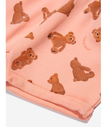 Palm Angels Baby AOP PA Bears Sweat Shorts in Peach l'évolution des habitudes 