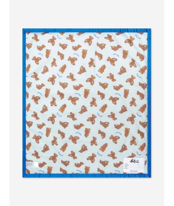 Palm Angels Baby Boys AOP PA Bears Blanket in Blue prix pour 