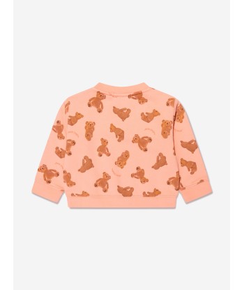 Palm Angels Baby AOP PA Bears Sweatshirt in Peach Comparez et commandez 