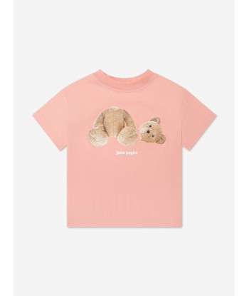 Palm Angels Girls Bear T-Shirt in Pink france