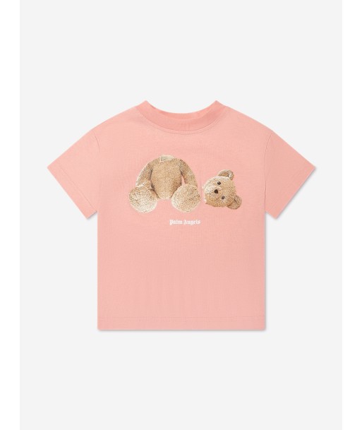 Palm Angels Girls Bear T-Shirt in Pink france