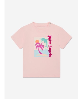 Palm Angels Baby Girls PA 3 Pack T-Shirt Set in Pink Faites des économies