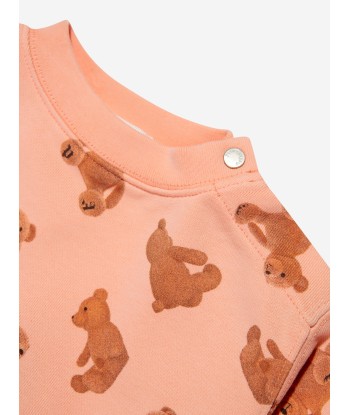 Palm Angels Baby AOP PA Bears Sweatshirt in Peach Comparez et commandez 