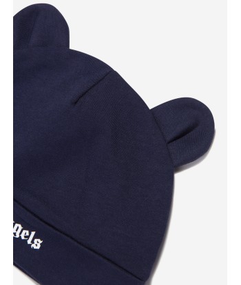 Palm Angels Baby Boys Logo Teddy Bear Beanie in Navy JUSQU'A -70%! 