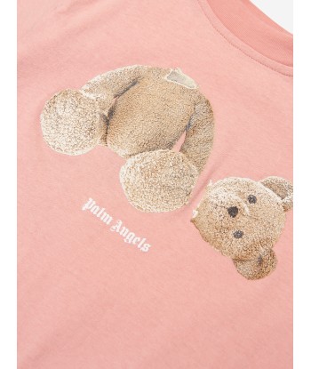 Palm Angels Girls Bear T-Shirt in Pink france