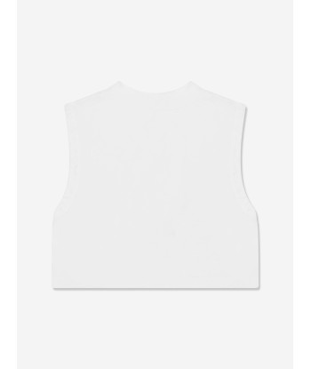 Palm Angels Girls POP PA Bear Tank Top in White d'Europe débarque