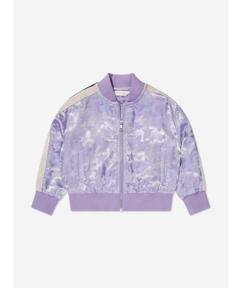 Palm Angels Girls Jacquard PA Stars Track Jacket in Lilac 2024