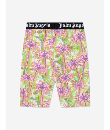 Palm Angels Girls AOP PA Palm Cycling Shorts in Multicolour à prix réduit toute l'année