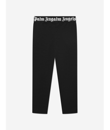 Palm Angels Girls Waistband Logo Leggings in Black suggérées chez