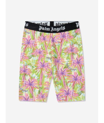 Palm Angels Girls AOP PA Palm Cycling Shorts in Multicolour à prix réduit toute l'année