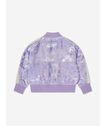 Palm Angels Girls Jacquard PA Stars Track Jacket in Lilac 2024