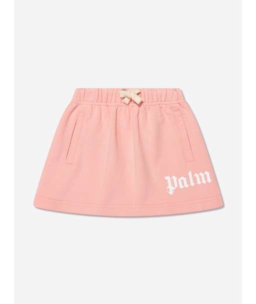 Palm Angels Girls Classic Overlogo Sweat Skirt in Pink shop