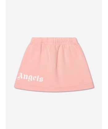 Palm Angels Girls Classic Overlogo Sweat Skirt in Pink shop