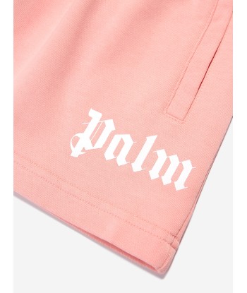 Palm Angels Girls Classic Overlogo Sweat Skirt in Pink shop