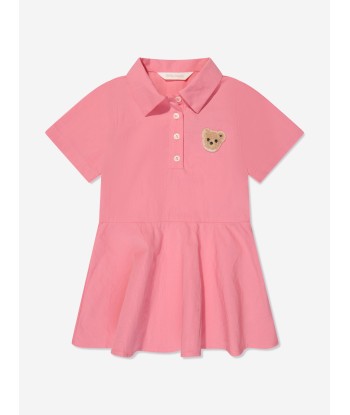 Palm Angels Girls Mini Bear Polo Dress in Pink 2023