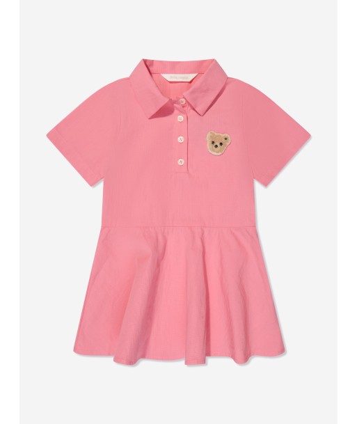 Palm Angels Girls Mini Bear Polo Dress in Pink 2023