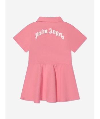 Palm Angels Girls Mini Bear Polo Dress in Pink 2023