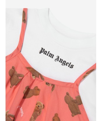 Palm Angels Girls AOP PA Bears Dress in Pink de technologie