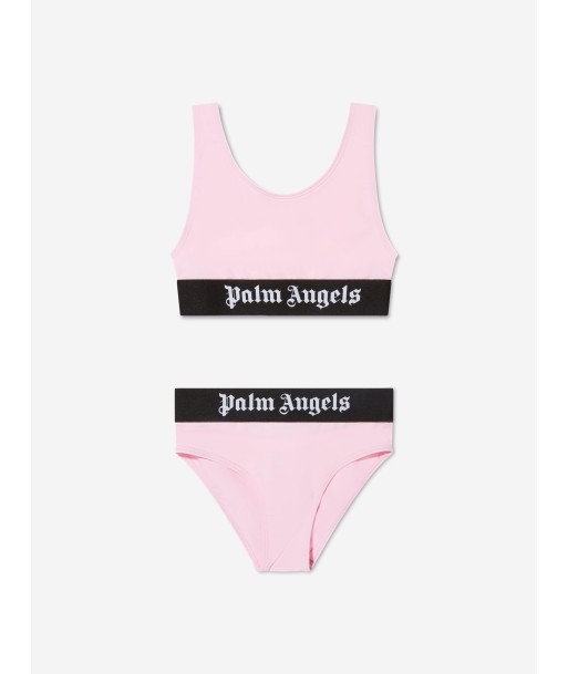 Palm Angels Girls Logo Tape Bikini in Pink à prix réduit toute l'année