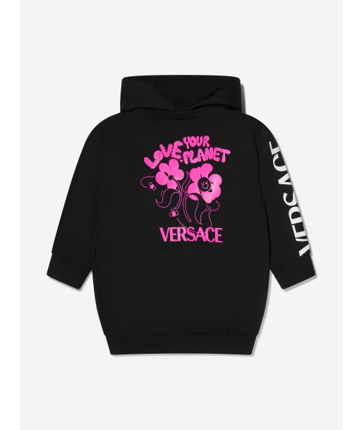 Versace Girls Love Your Planet Hoodie Dress de l' environnement