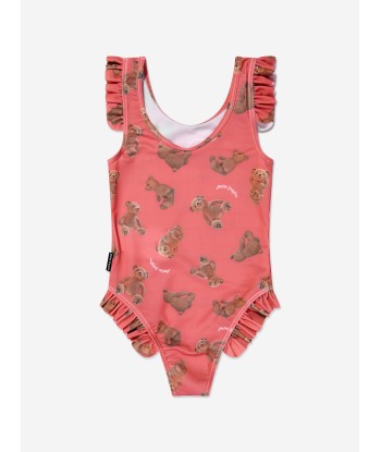 Palm Angels Girls AOP PA Bears Swimsuit in Coral Toutes les collections ici