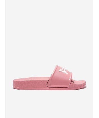 Palm Angels Girls Logo Sliders in Pink ou a consommer sur place