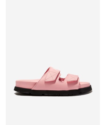 Palm Angels Girls Logo Sandals in Pink est présent 