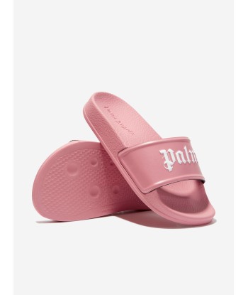 Palm Angels Girls Logo Sliders in Pink ou a consommer sur place