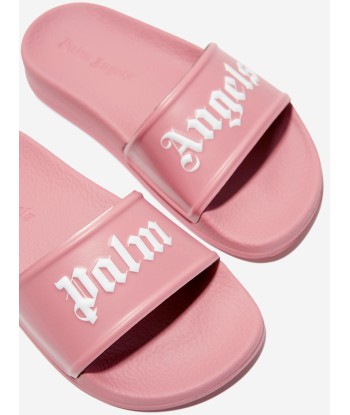 Palm Angels Girls Logo Sliders in Pink ou a consommer sur place