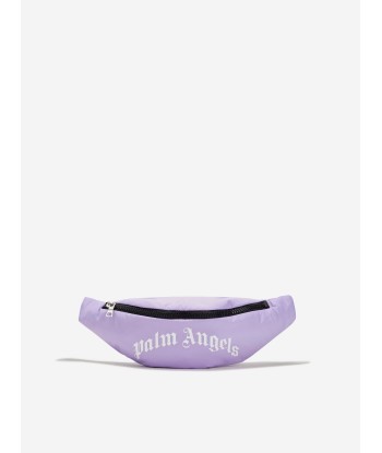 Palm Angels Girls Curved Logo Belt Bag in Lilac livraison gratuite