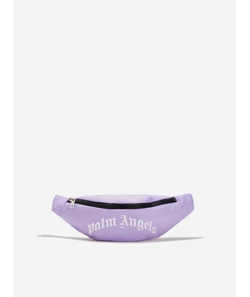 Palm Angels Girls Curved Logo Belt Bag in Lilac livraison gratuite