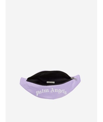 Palm Angels Girls Curved Logo Belt Bag in Lilac livraison gratuite