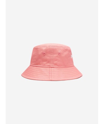 Palm Angels Girls Logo Bucket Hat in Pink de pas cher