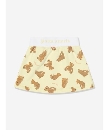 Palm Angels Baby Girls AOP PA Bears Mini Skirt in Yellow Toutes les collections ici