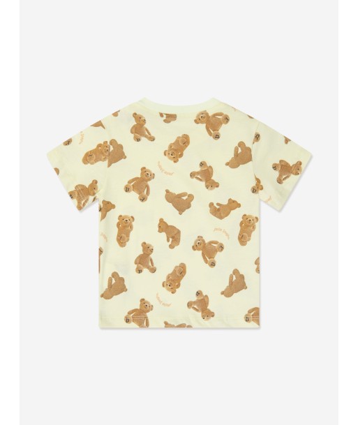 Palm Angels Baby AOP PA Bears T-Shirt in Yellow pour bénéficier 