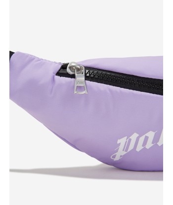 Palm Angels Girls Curved Logo Belt Bag in Lilac livraison gratuite