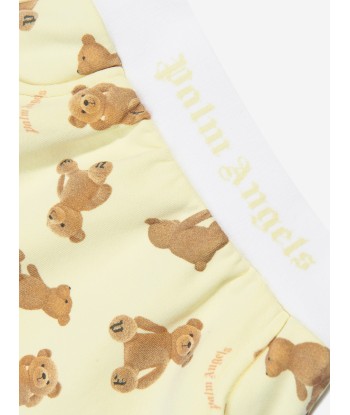 Palm Angels Baby Girls AOP PA Bears Mini Skirt in Yellow Toutes les collections ici