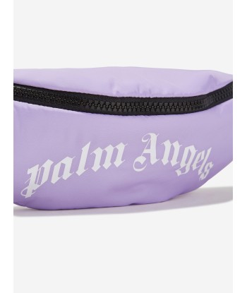 Palm Angels Girls Curved Logo Belt Bag in Lilac livraison gratuite