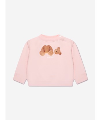 Palm Angels Baby Girls PA Bear Sweatshirt in Pink prix